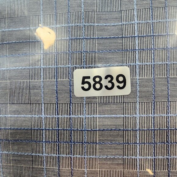 Men's Tasso Elba Shirt Blue & Gray Plaid Long Sleeve Button-Down Size XXL - Picture 10 of 10